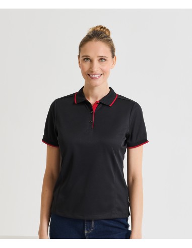 PRE-PR619-Womens Contrast Coolchecker® Polo